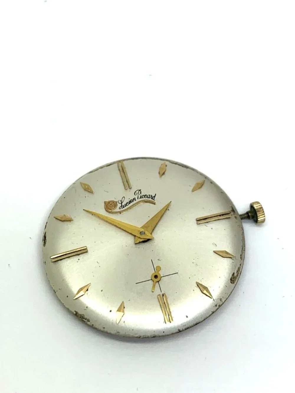 Lucien Piccard Mens Watch LP42 Swiss Movement A2056 Manual Wind FOR REPAIR PARTS